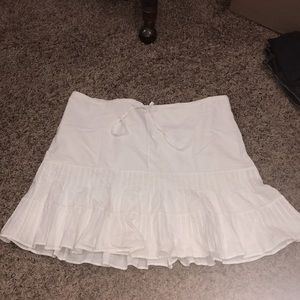 Abercrombie white cotton skirt